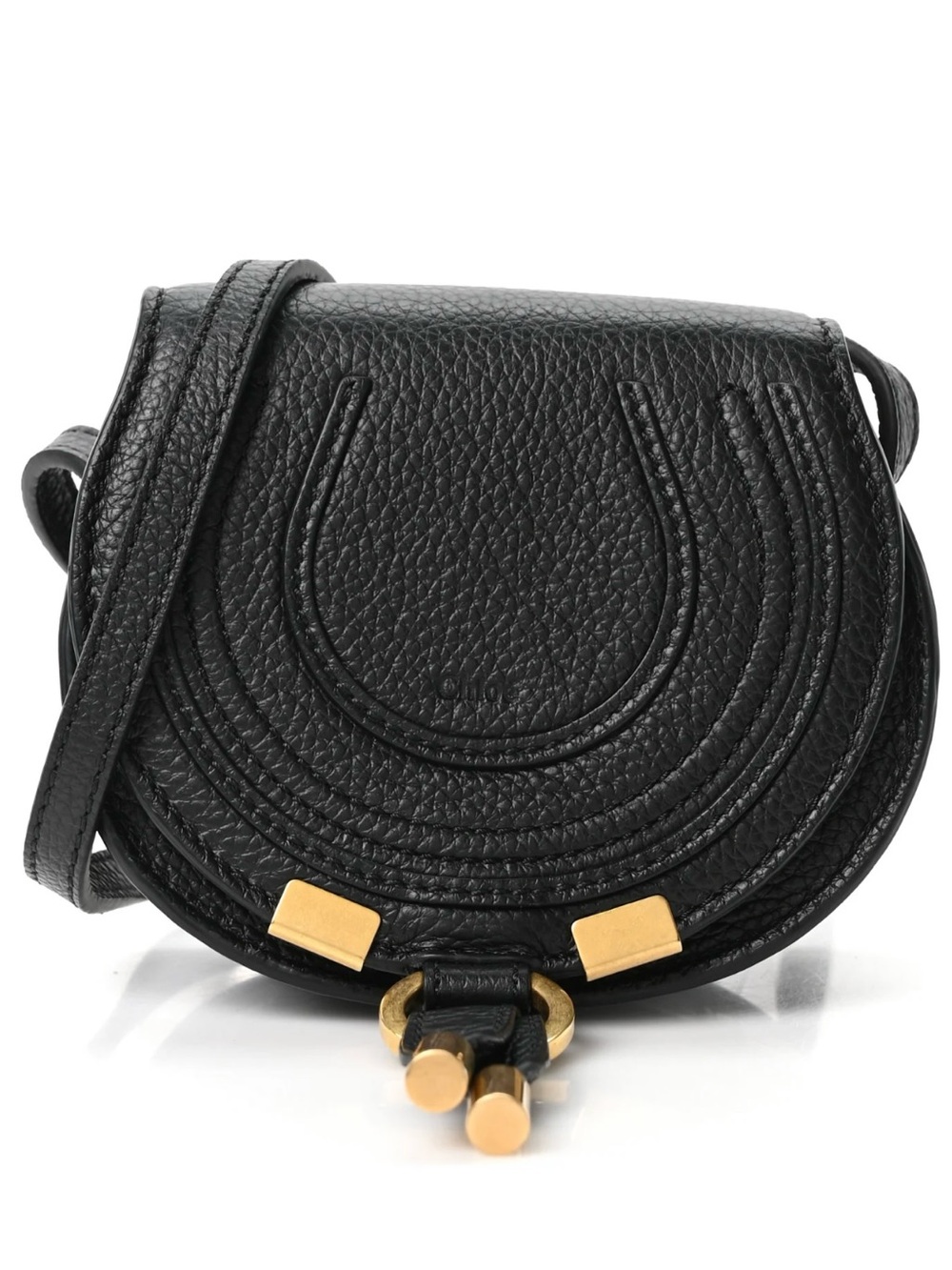 Chloé Marcie Nano Leather
Shoulder Bag, Black